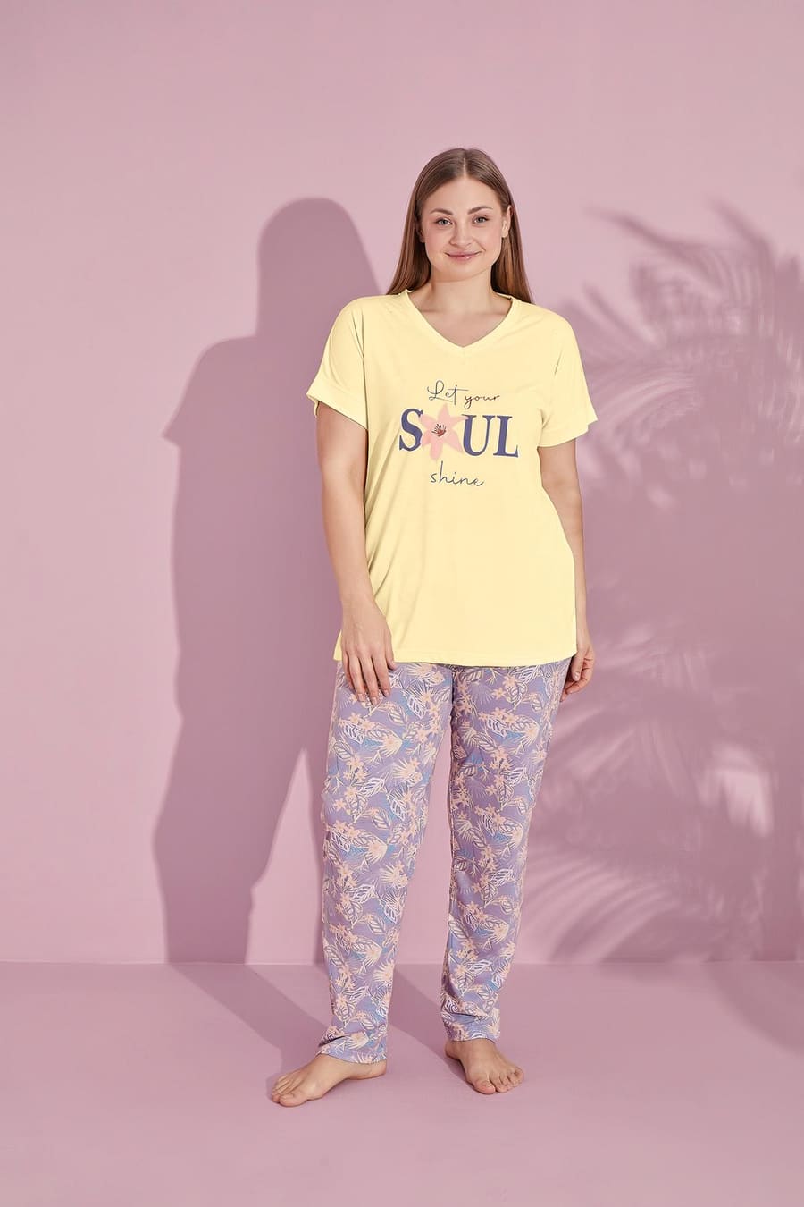 Жіночий домашній комплект батал "Soul shine"