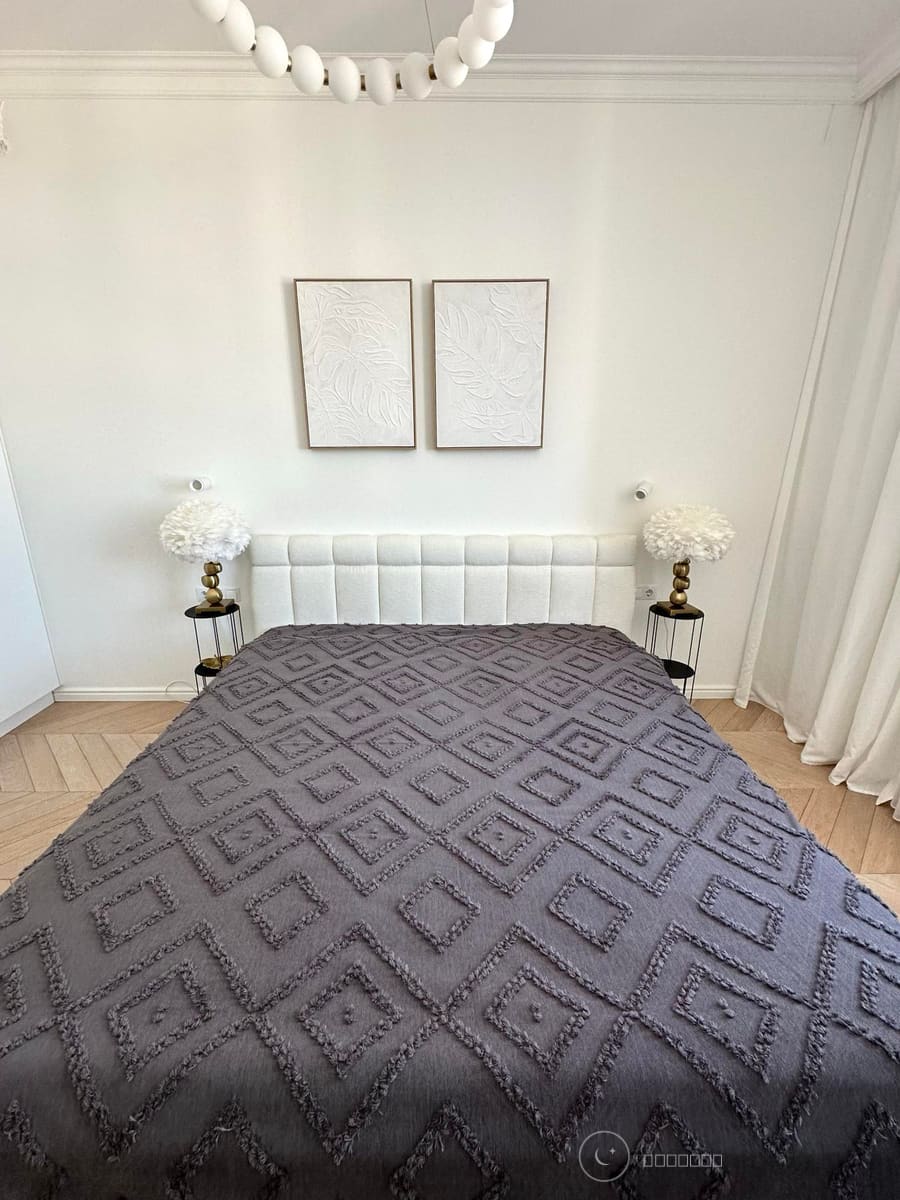 Покривало «Diamond Nordic» 200x220 см, графіт